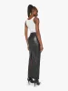 The Mid Rise Column Skirt - Black sold by MOTHER