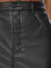 The Mid Rise Column Skirt - Black sold by MOTHER