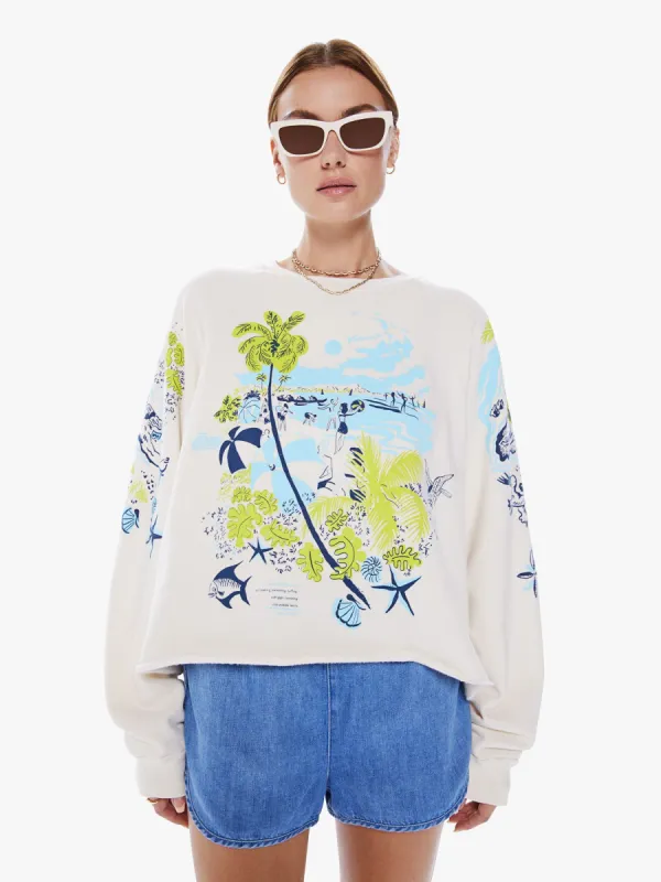 The Boost Crop Cut-Off - Escape Route sold by MOTHER