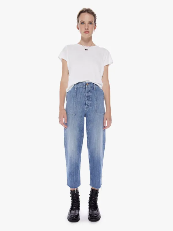 The Patch Pocket Private Ankle Fray - On The Right Track made by MOTHER