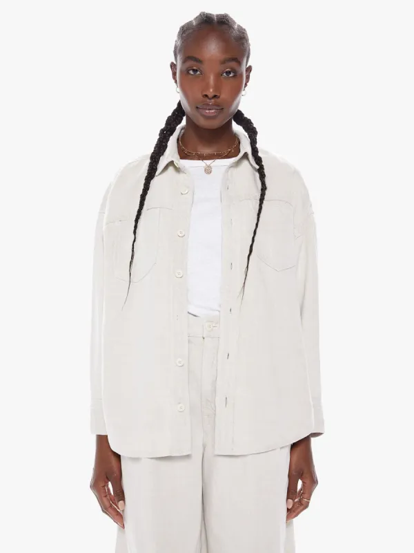 The Piece Of Work Shirt - White Smoke sold by MOTHER