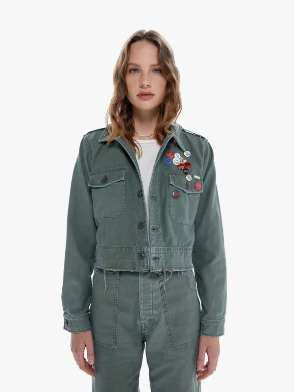 The Cropped Veteran Jacket - Roger That sold by MOTHER