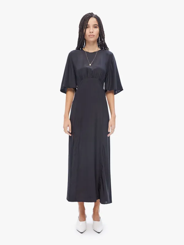 Natalie Martin Lily Dress - Black Silk sold by MOTHER