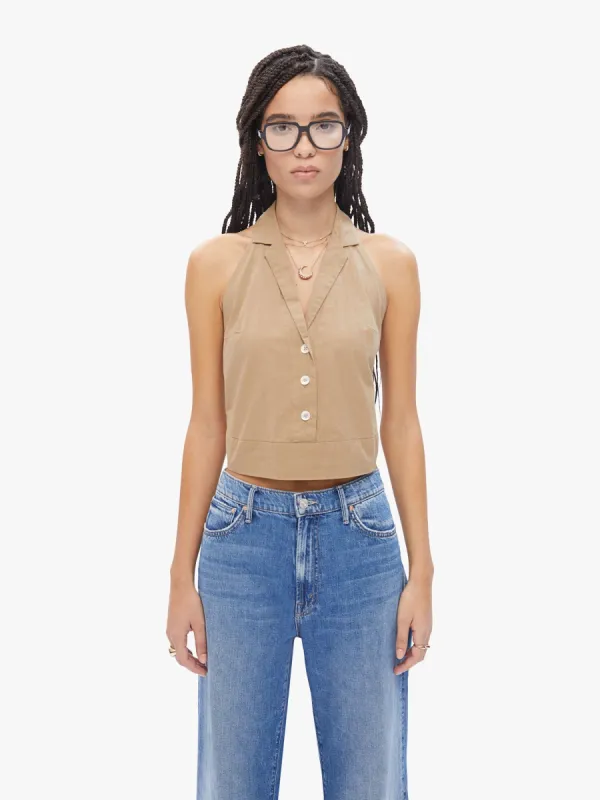 Elsa Esturgie Idole Top - Camel sold by MOTHER