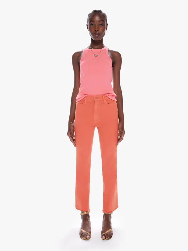 The Hustler Ankle Fray - Persimmon sold by MOTHER