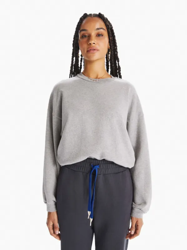 The Loosen Up Crop - Step By Step - Heather Grey sold by MOTHER