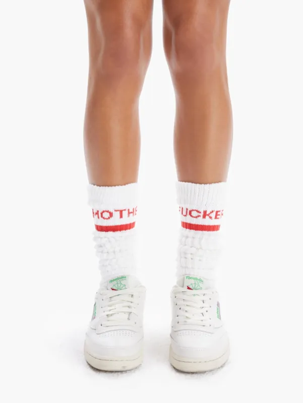 The Scrunch Sock - MF White/Red made by MOTHER