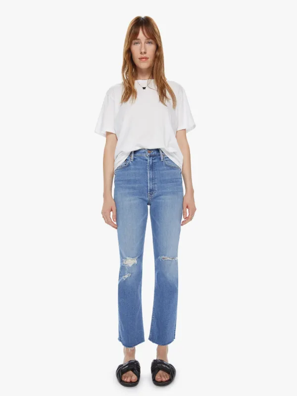 High Waisted Rider Ankle Fray - Party Like A Pirate sold by MOTHER
