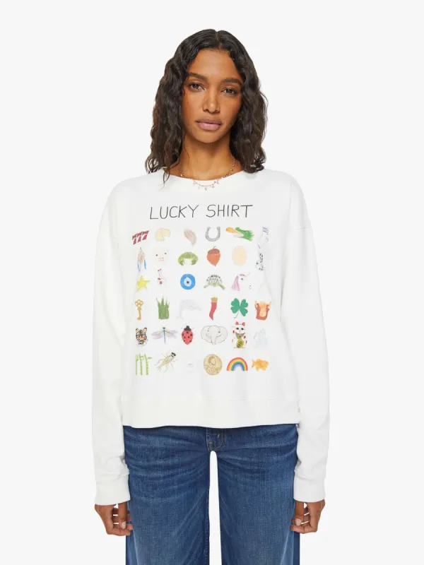 Unfortunate Portrait Lucky Shirt Womens Sweatshirt - White made by MOTHER