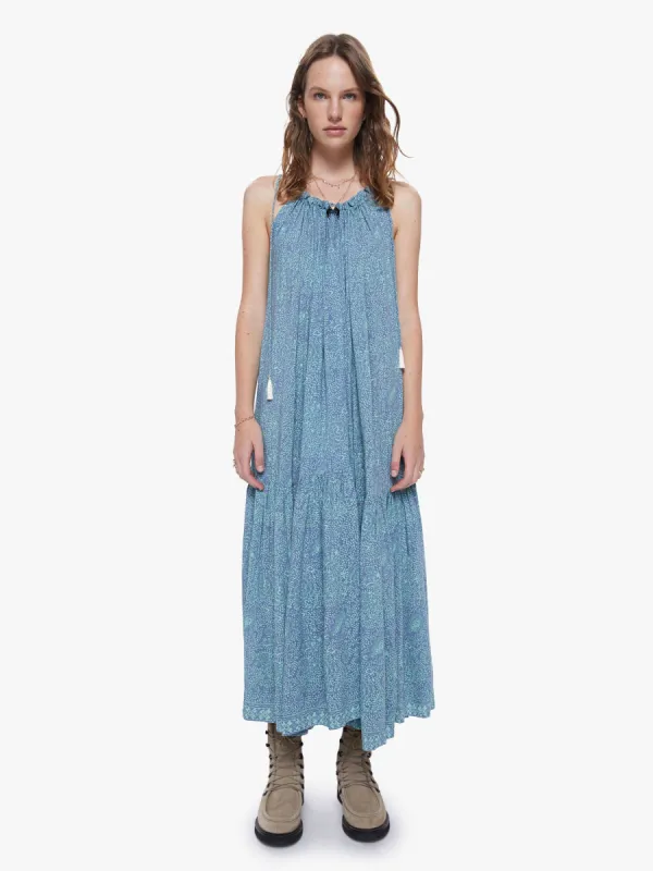 Natalie Martin Jerusha Dress - Shangri-La Periwinkle sold by MOTHER