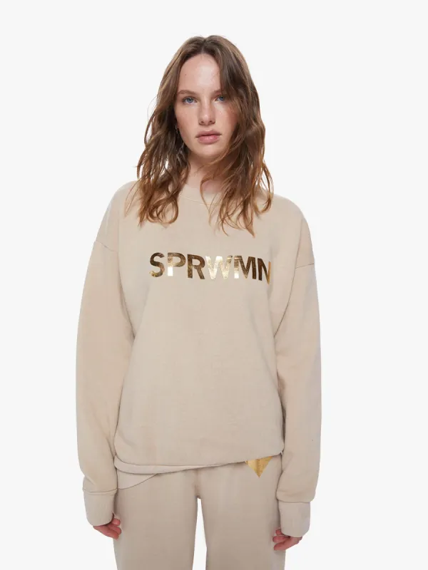 SPRWMN Big Logo Sweatshirt - Oat sold by MOTHER