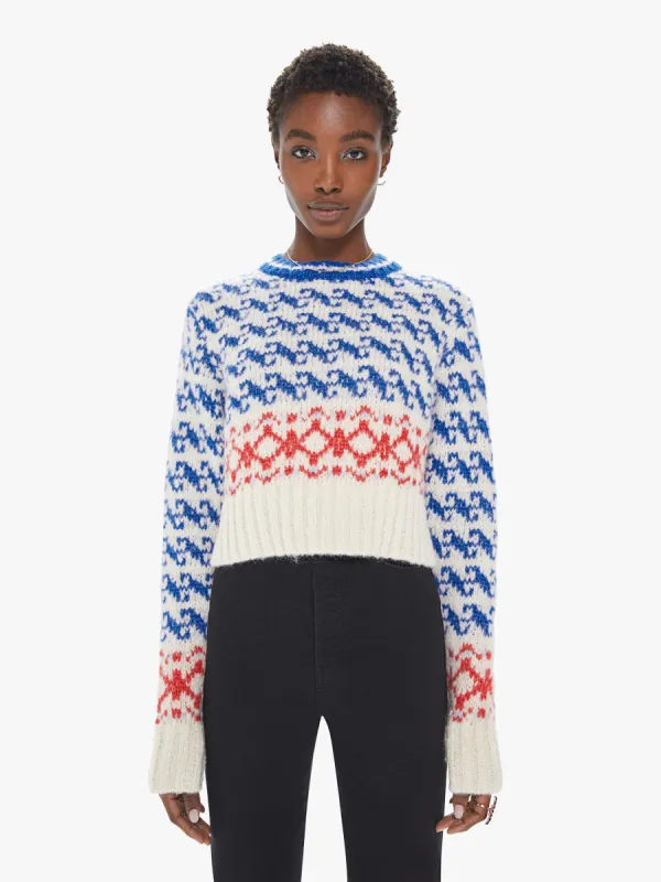 The Wide Sleeve Jumper Crop - The Longest Run made by MOTHER