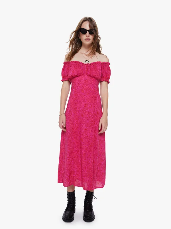 Natalie Martin Charlotte Dress - Shangri-La Raspberry sold by MOTHER