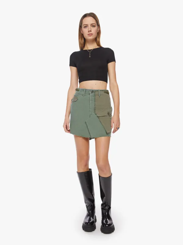 The G.I. Jane Mini Skirt - On The Double sold by MOTHER