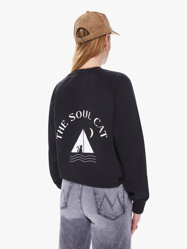La Paz Cunha Sweatshirt - The Soul Cat Black made by MOTHER