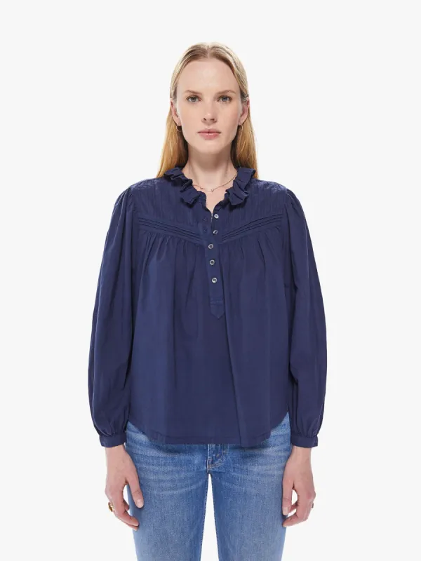 XiRENA Larsen Top - Navy sold by MOTHER