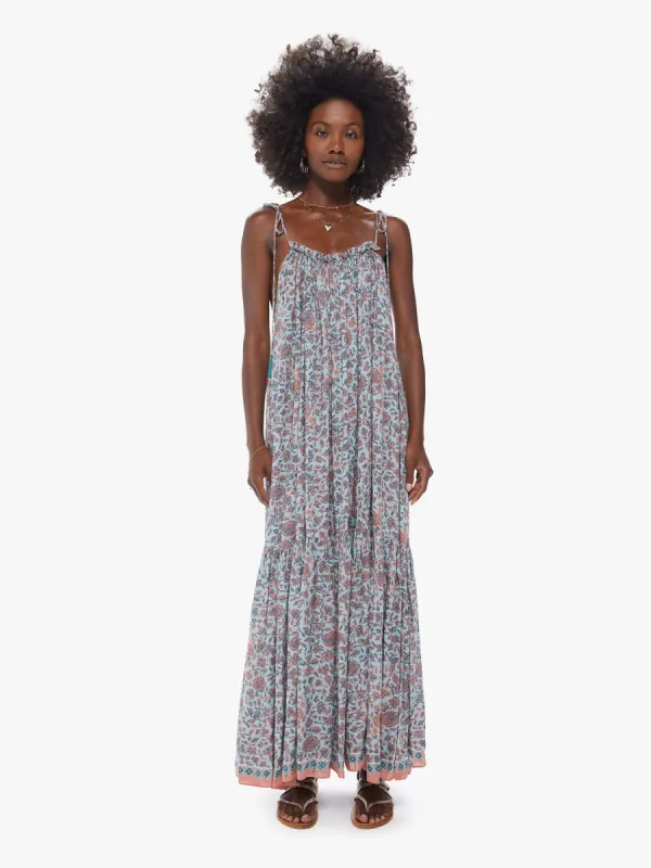 Natalie Martin Jerusha Dress - Bloom Print Seafoam sold by MOTHER