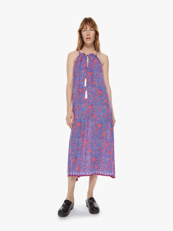 Natalie Martin Marlien Maxi - Bloom Print Persian Blue sold by MOTHER