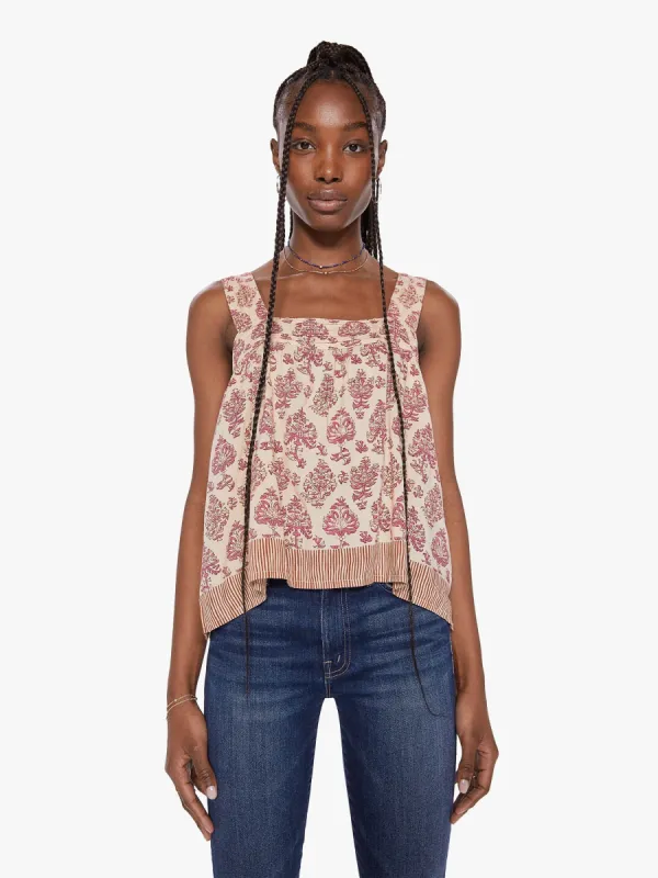 Natalie Martin Jasmine Top - Cyprus Print Pink sold by MOTHER