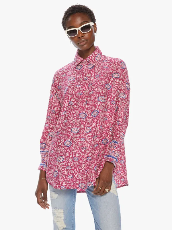 Natalie Martin Jennifer Shirt - Floral Print Lavender made by MOTHER