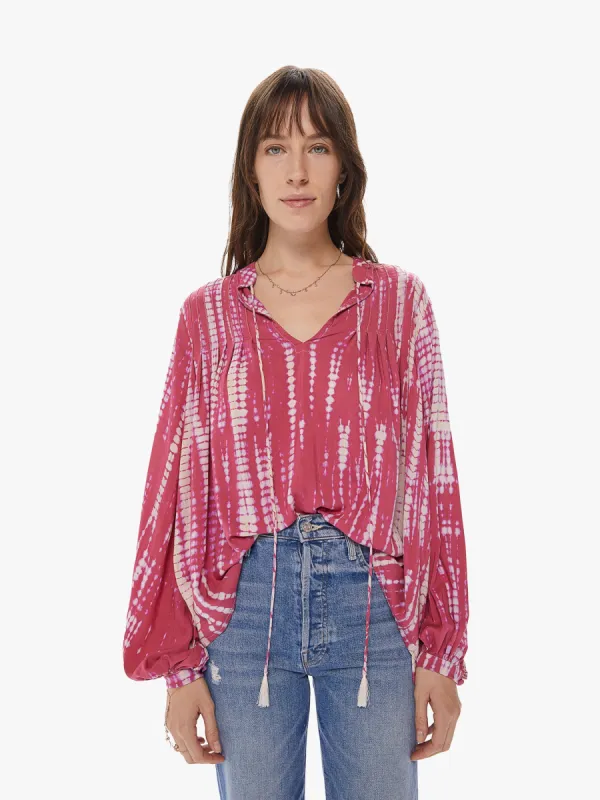 Natalie Martin Lizzy Shirt - Tie Dye Pink sold by MOTHER