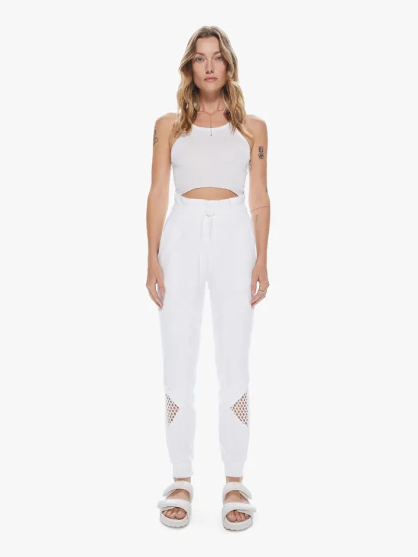 Noam Ridley Sweatpant - White made by MOTHER