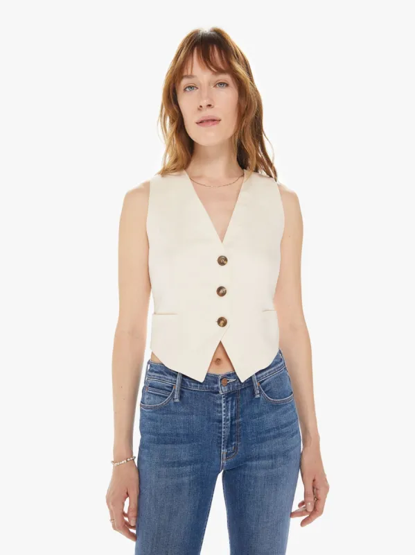 Maria Cher Maupi Vest - Off White sold by MOTHER