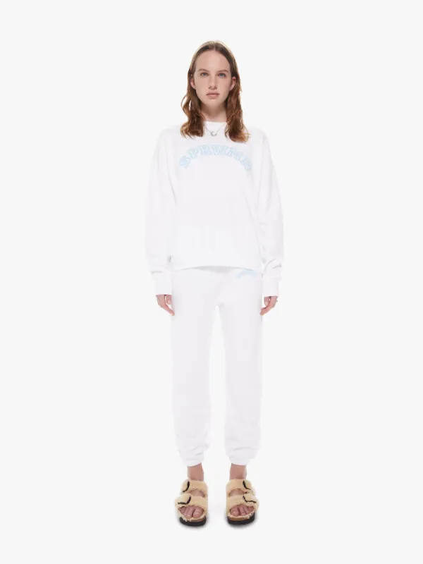 SPRWMN College Logo Sweatpants - White sold by MOTHER