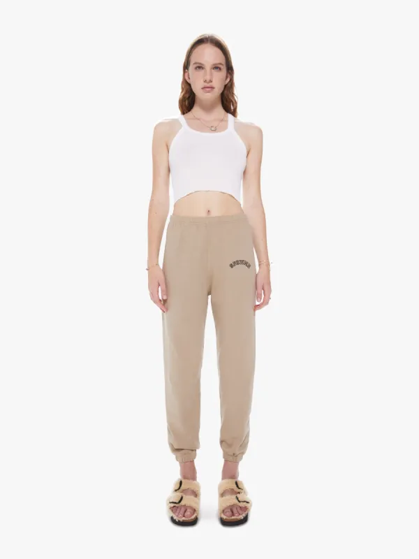 SPRWMN College Logo Sweatpants - Khaki sold by MOTHER