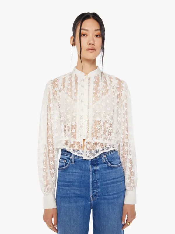 Alix Of Bohemia Ryland Baby Lace Blouse - Ivory Bone sold by MOTHER