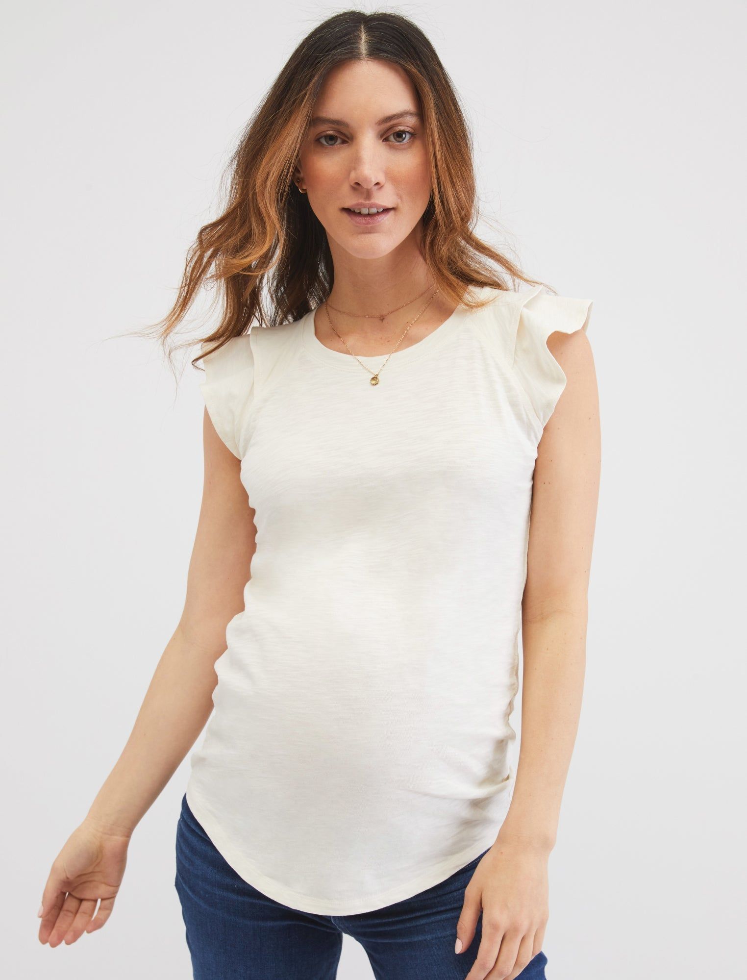 Flutter Sleeve Maternity Top sold by Motherhood Maternity product image thumbnail 2