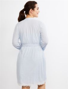 Lace Trim Nursing Nightgown and Robe Set sold by Motherhood Maternity