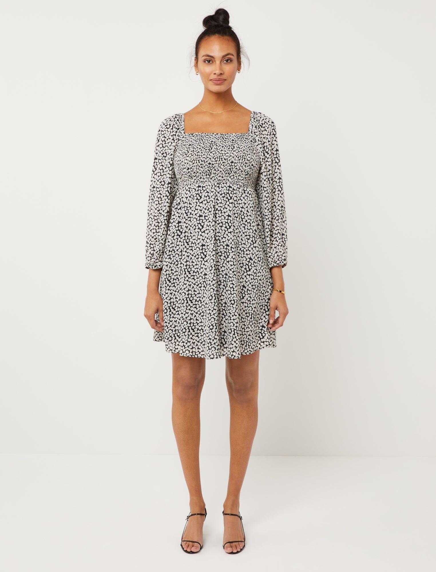 Smocked Babydoll Maternity Dress sold by Motherhood Maternity product image thumbnail 2