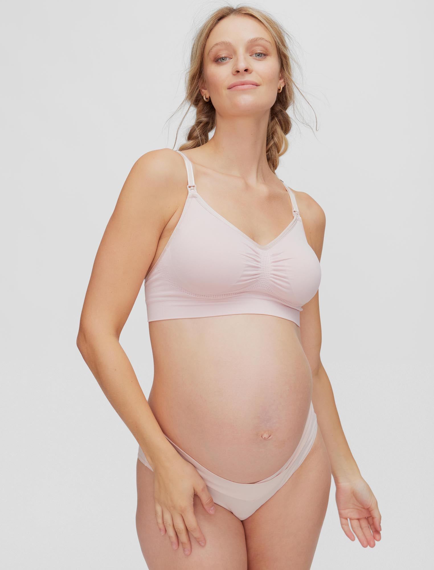 Seamless Clip Down Maternity And Nursing Bra sold by Motherhood Maternity