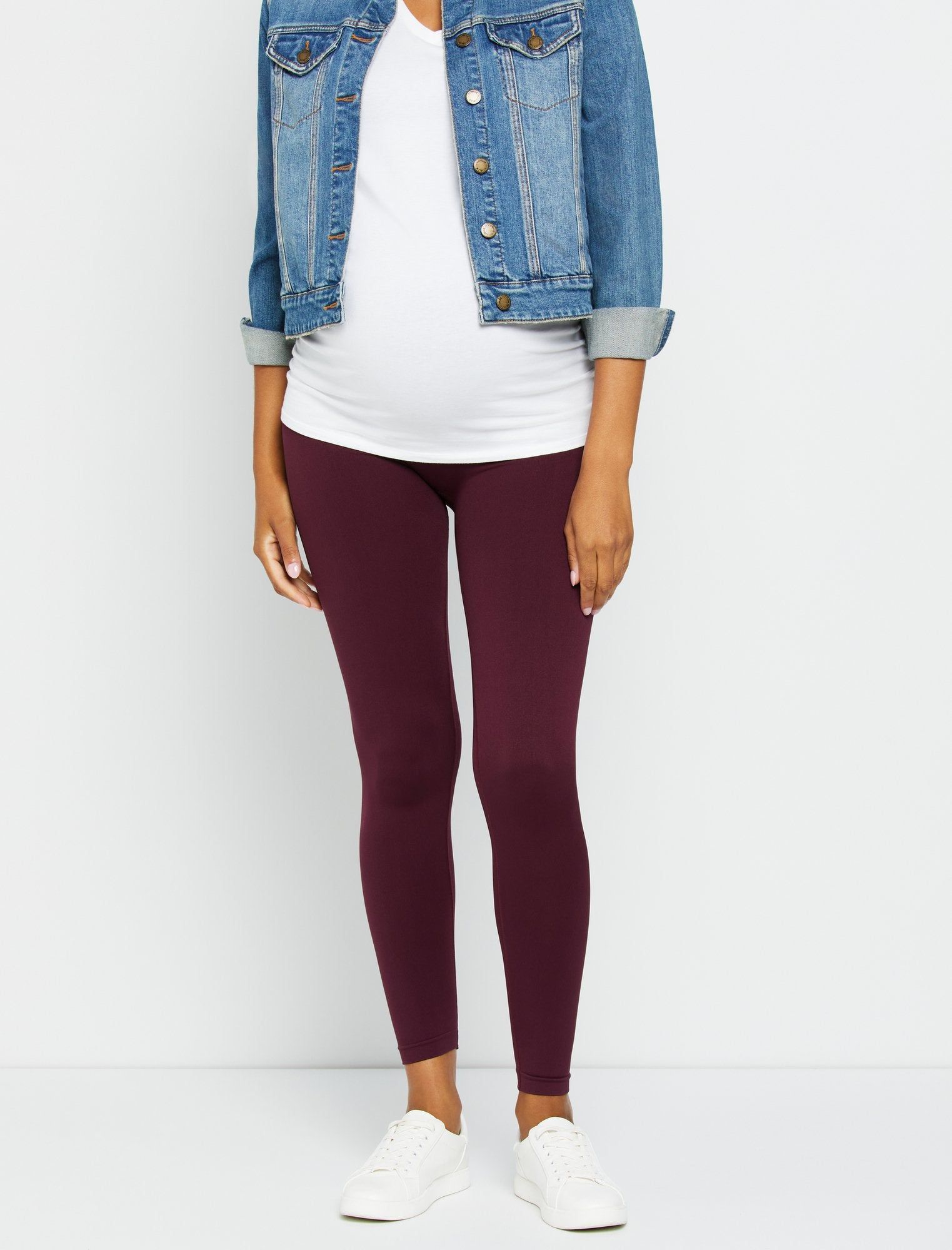 Seamless Compression Comfort Waist Maternity Leggings sold by Motherhood Maternity product image thumbnail 2