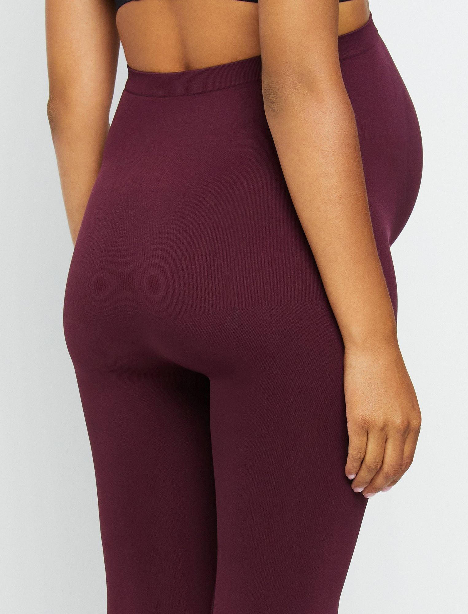 Seamless Compression Comfort Waist Maternity Leggings sold by Motherhood Maternity product image thumbnail 4