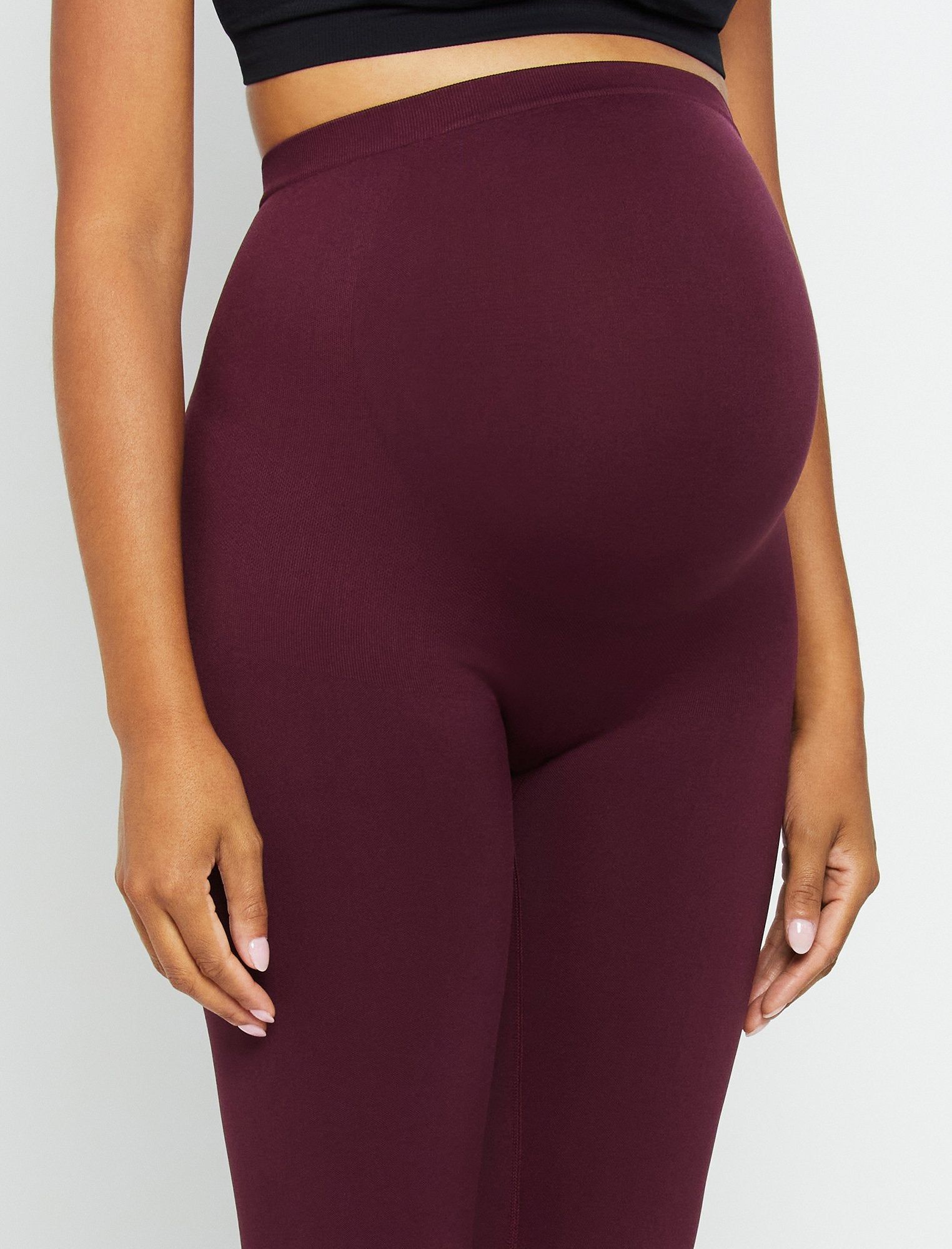 Seamless Compression Comfort Waist Maternity Leggings sold by Motherhood Maternity product image thumbnail 5