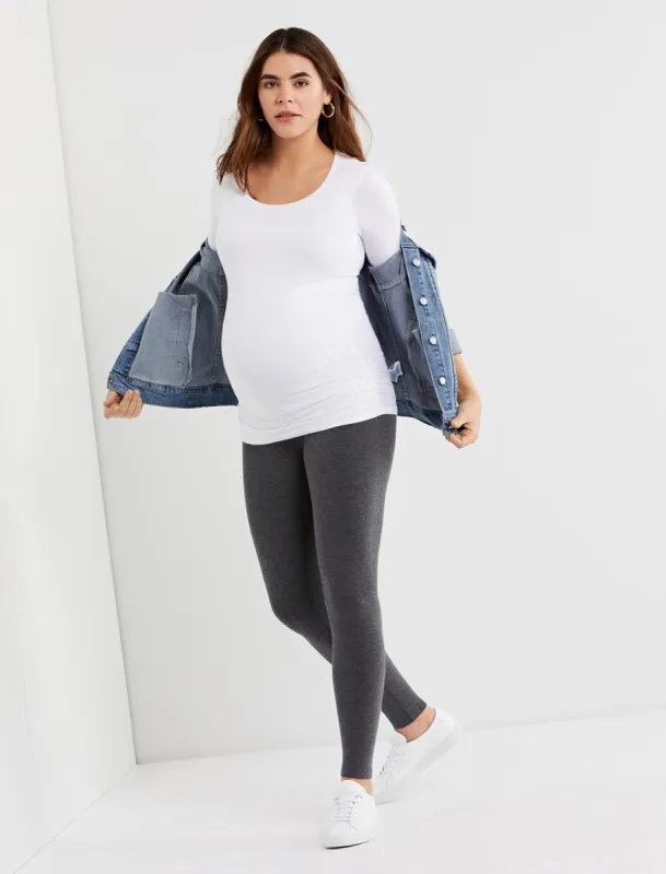 Secret Fit Belly French Terry Maternity Leggings sold by Motherhood Maternity