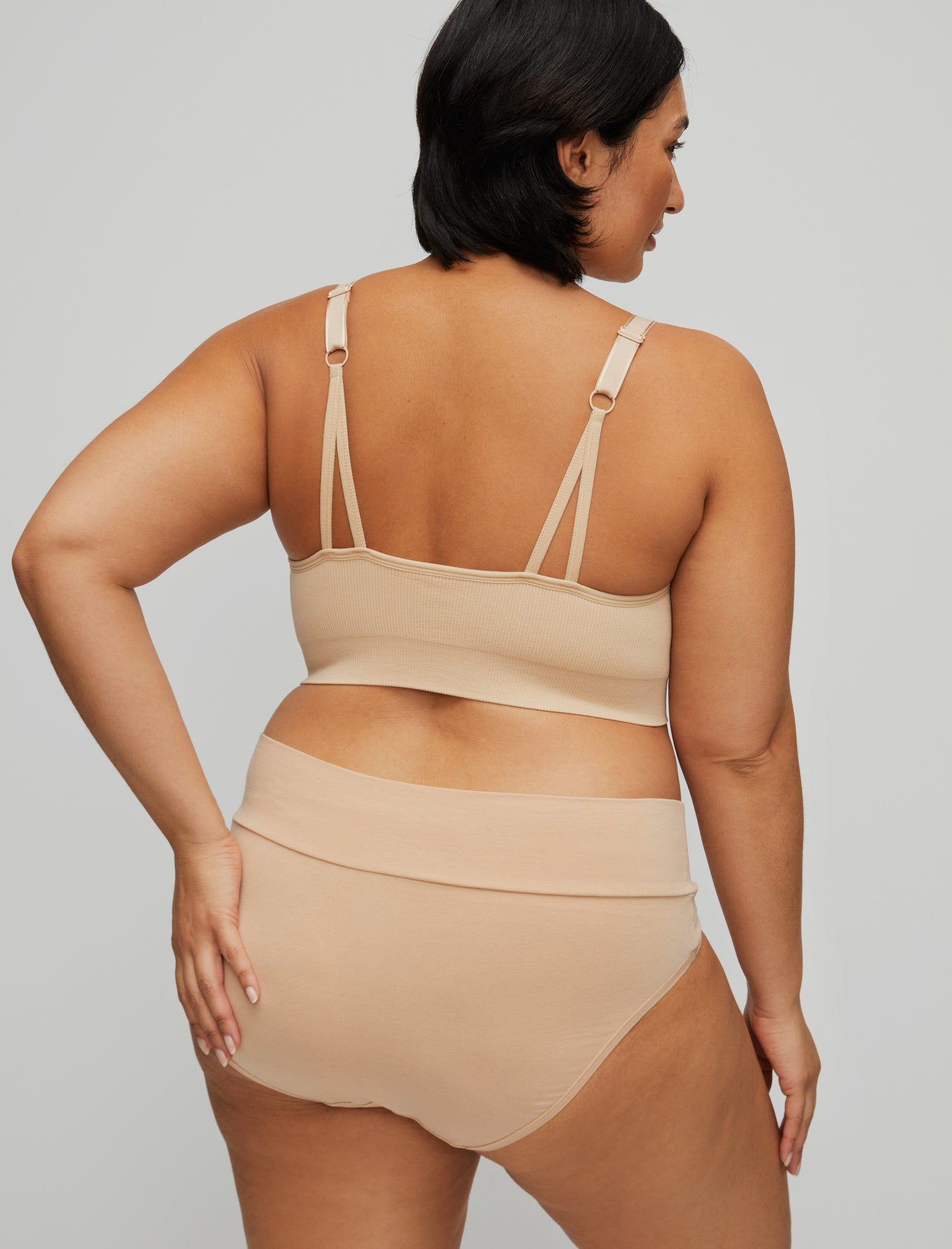 Plus Size Seamless Rib Knit Maternity And Nursing Bra sold by Motherhood Maternity product image thumbnail 5