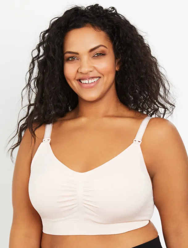 Plus Size Seamless Clip Down Maternity and Nursing Bra sold by Motherhood Maternity