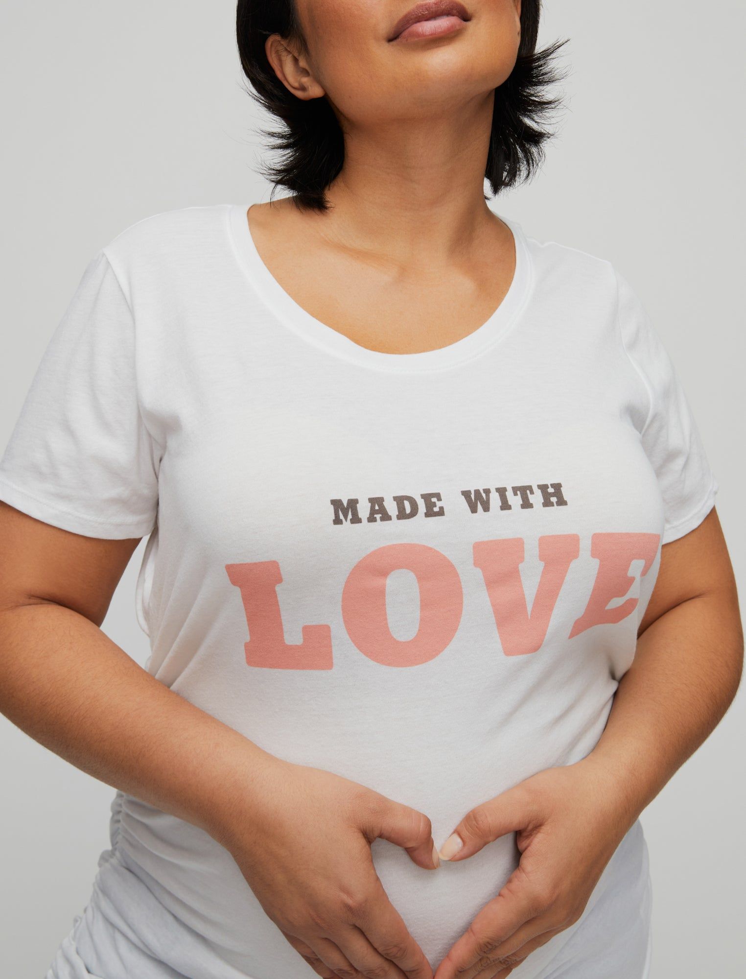 Plus Size Made With Love Maternity Graphic Tee sold by Motherhood Maternity product image thumbnail 3