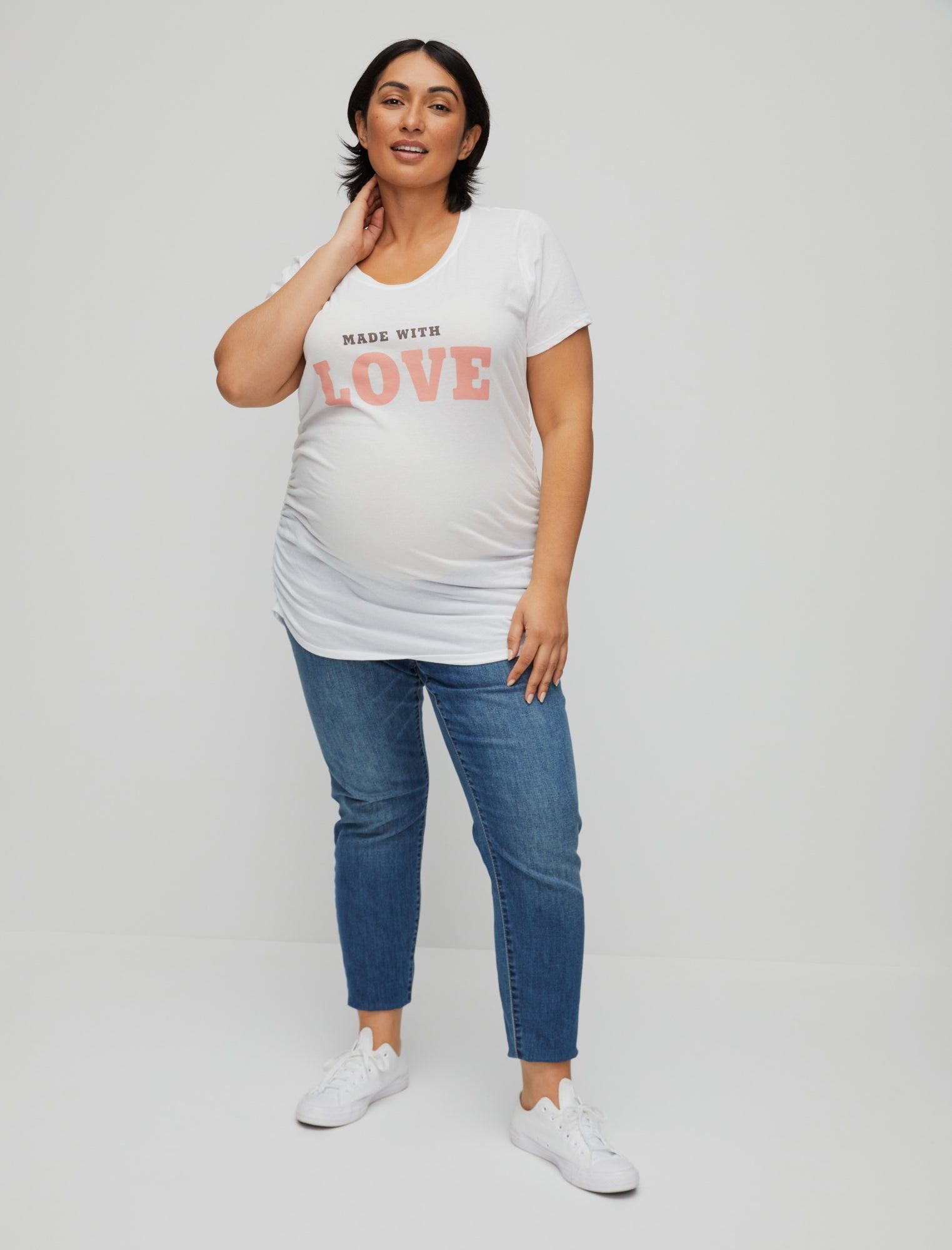 Plus Size Made With Love Maternity Graphic Tee sold by Motherhood Maternity product image thumbnail 2