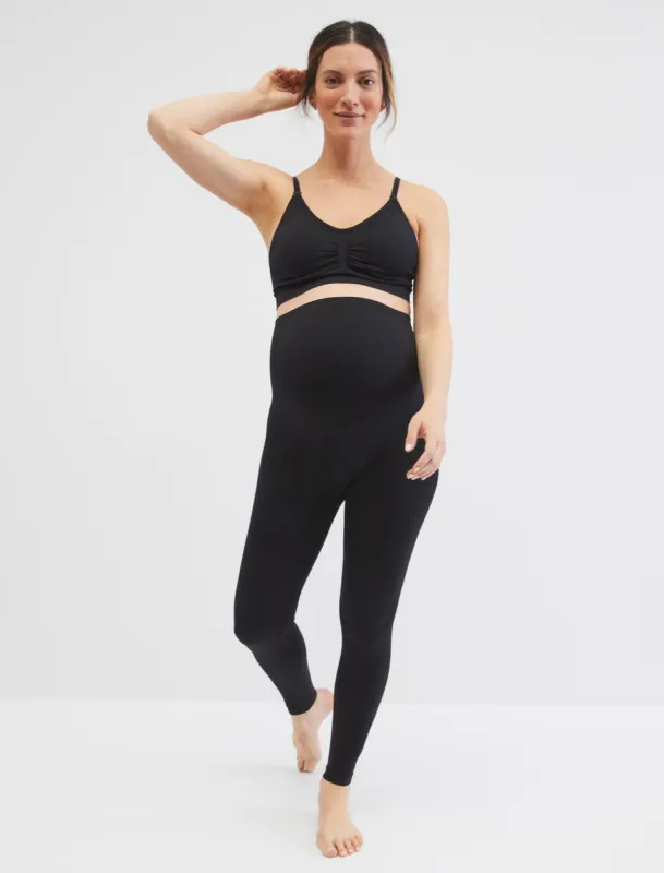 Seamless Compression Comfort Waist Maternity Leggings sold by Motherhood Maternity