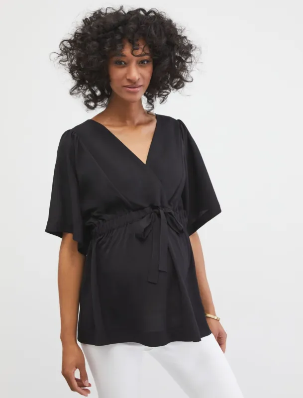 Tie Front Maternity Blouse sold by Motherhood Maternity