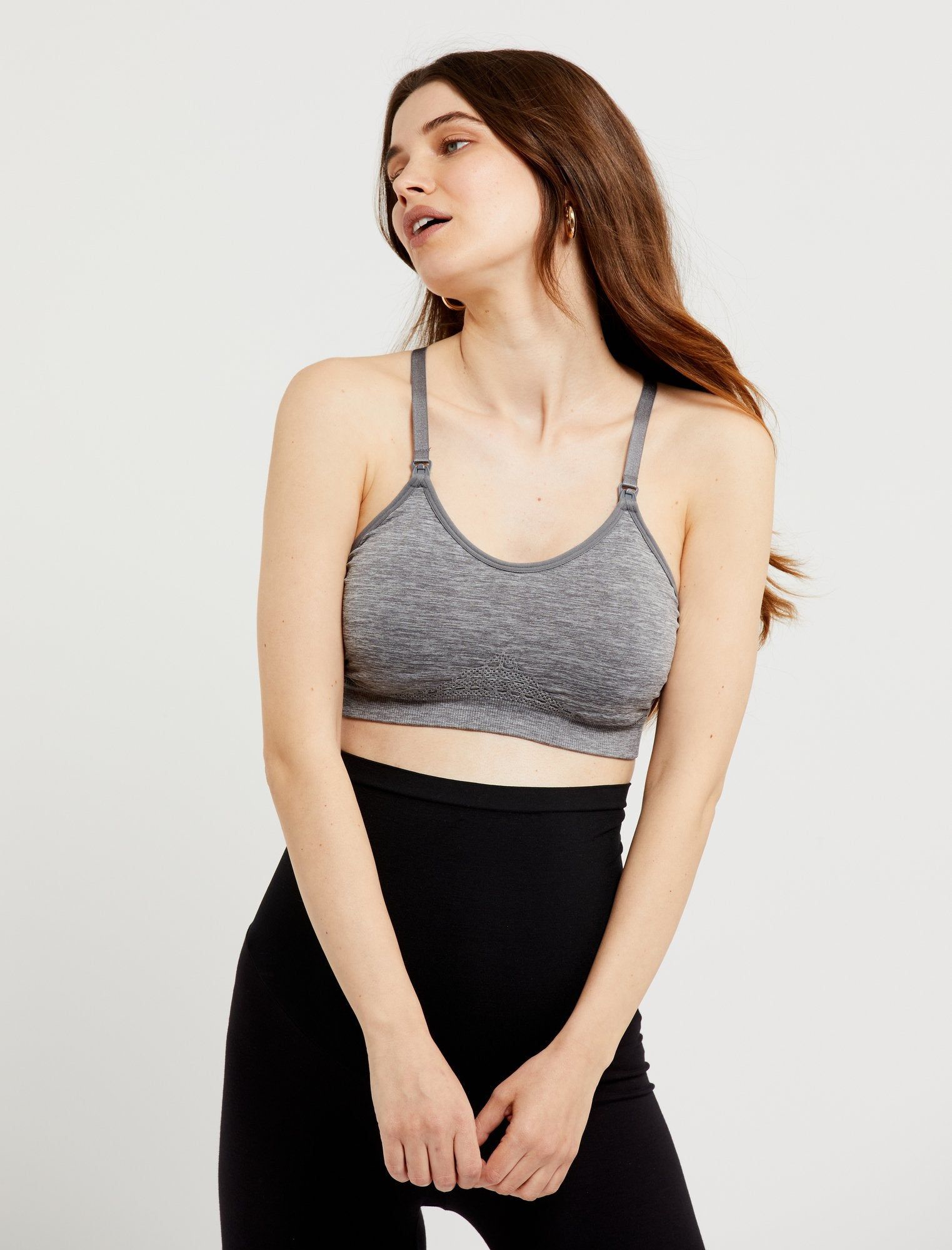 Studio Seamless Racerback Maternity And Nursing Bra sold by Motherhood Maternity product image thumbnail 3