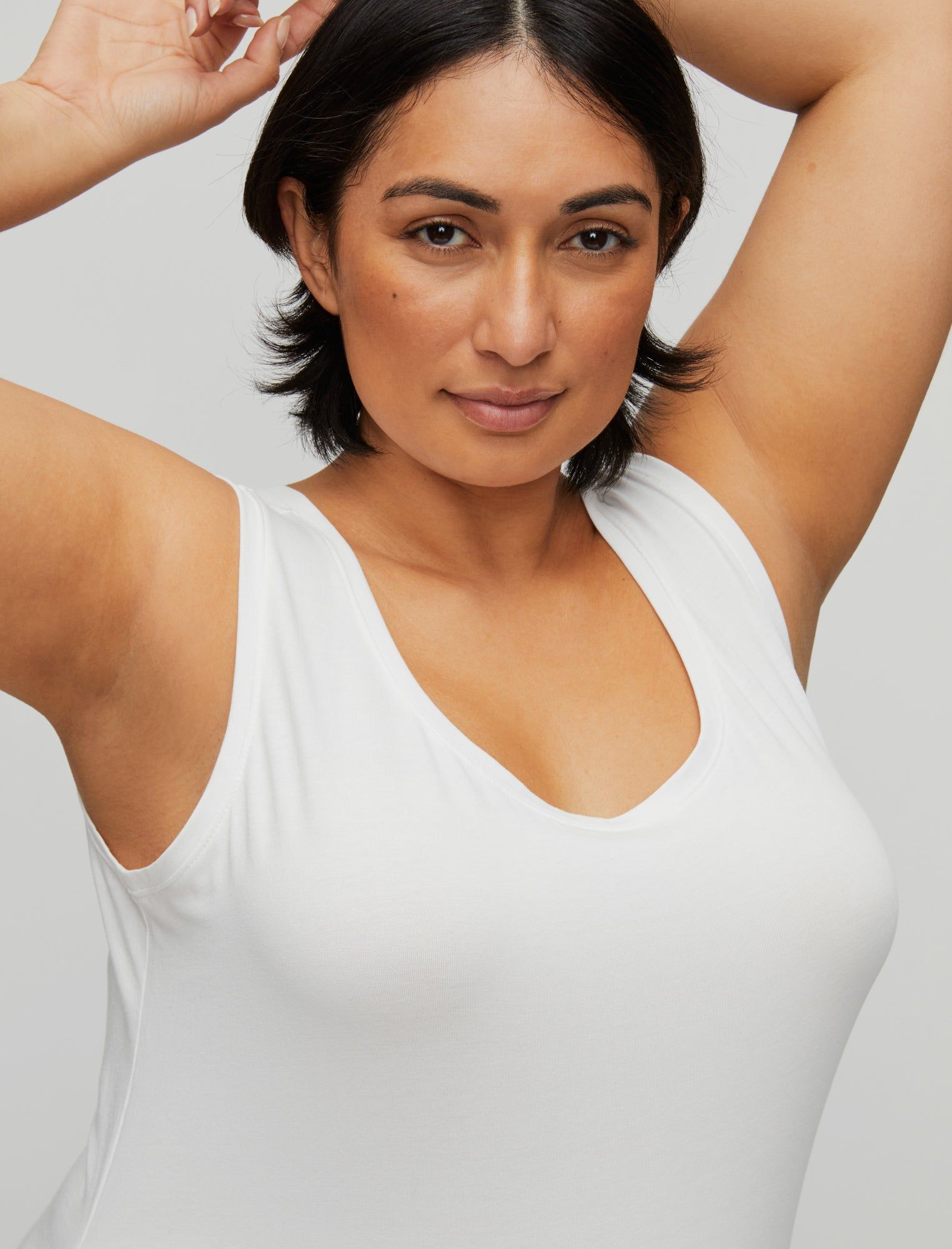 Plus Size Side Ruched Scoop Neck Maternity Tank Top sold by Motherhood Maternity