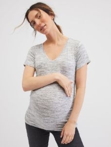 V-Neck Side Ruched Maternity Tee sold by Motherhood Maternity