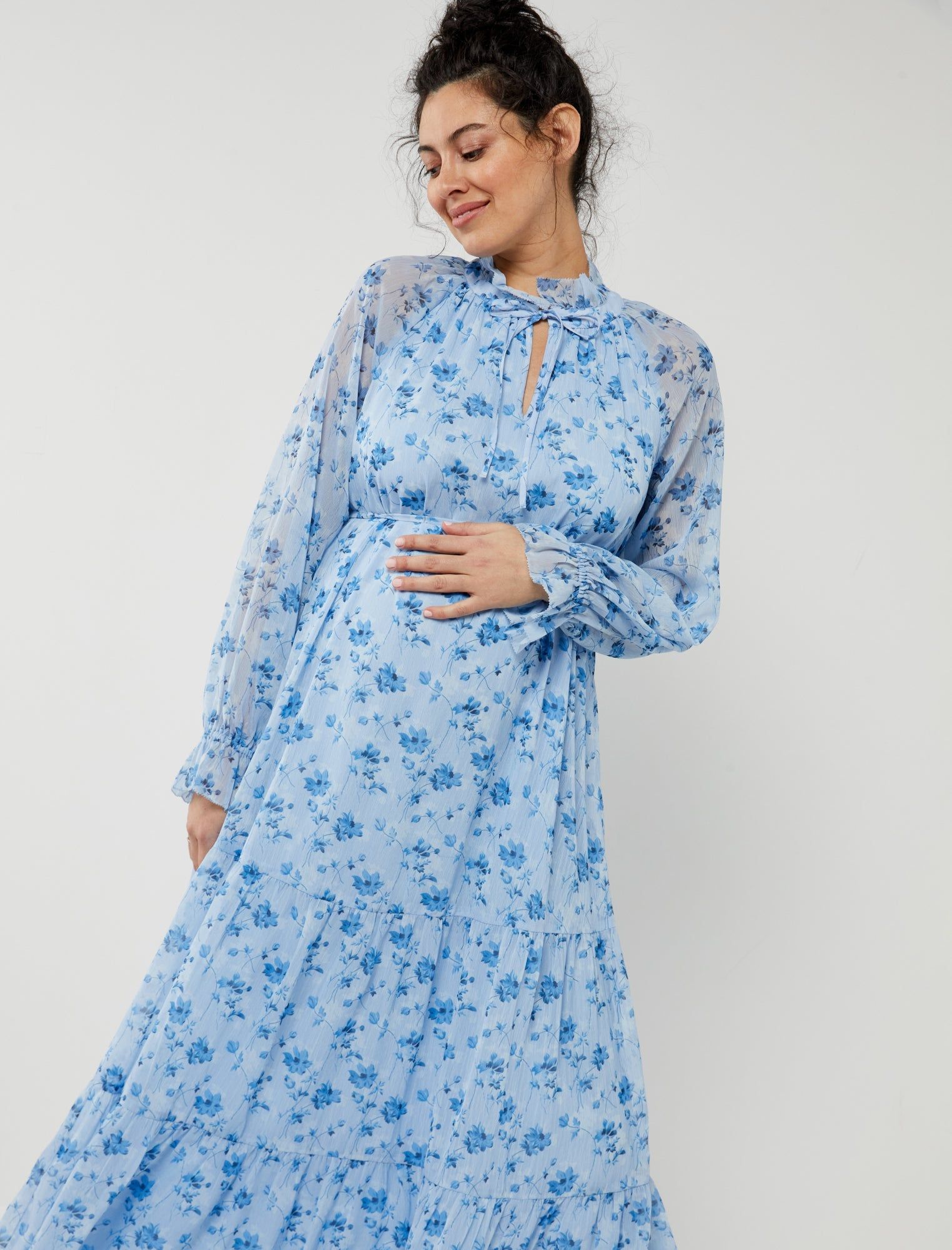 Tiered Maxi Maternity Dress sold by Motherhood Maternity