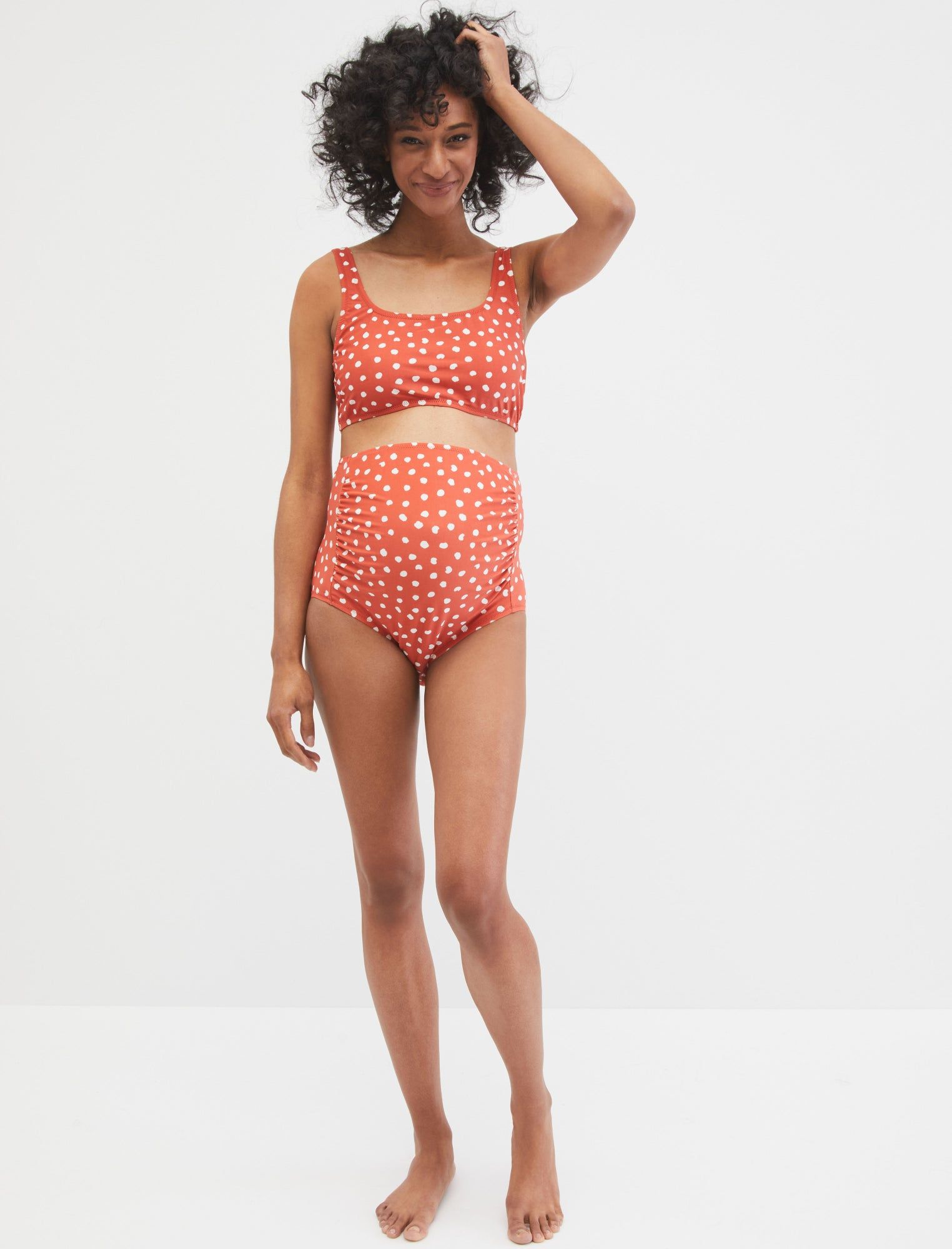 Beach Bump™ High Waisted Maternity 2-Piece Bikini UPF 50+ sold by Motherhood Maternity product image thumbnail 3