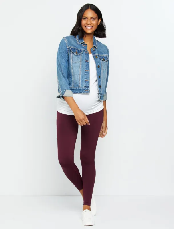 Seamless Compression Comfort Waist Maternity Leggings sold by Motherhood Maternity